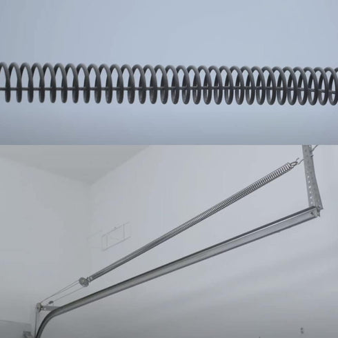Garage Door Safety Cable for Extension Springs, Galvanized Carbon Steel 8.5ft x 1/8" 7x7 Strands - 1 Pair
