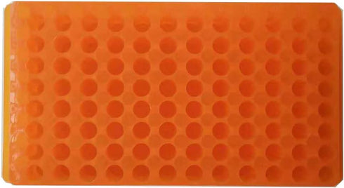 5 PCS Double Panel Vial Rack Tube Rack for Microcentrifuge Tubes, 96 Positions, 0.2-2ml