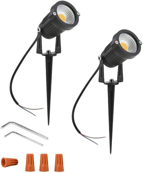 Youngine Pack of 2, 12V Low Voltage LED Landscape Lights Waterproof Outdoor Walls