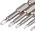 Fixinus 6 Pieces Magnetic Triangle Screwdriver Bits Set: 1/4 Inch Hexagonal, 1.8 mm to 3.0 mm, 50 mm Length