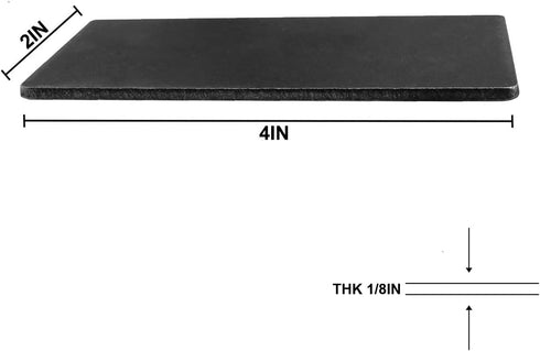 10 Pack 5160 Steel Flat Stock, 4"x2"x1/8" Knife Blanks for Knife Making and Forging Steel