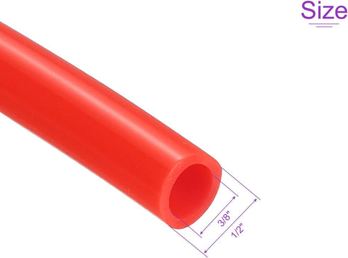 DMiotech 3/8" ID 1/2" OD 3.3 Feet Red Silicone Tube for Water Air Pump