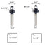 6PCS Set 6 3/8" 1/4 2-in-1 Trimming Roundover Router Bit with Extra Guide Bearings, Shank Carbide Edge Forming Bits