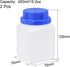 uxcell Plastic Lab Chemical Reagent Bottle 450ml/15.2oz Wide Mouth Sample Sealing Liquid Storage Container Translucent 2pcs