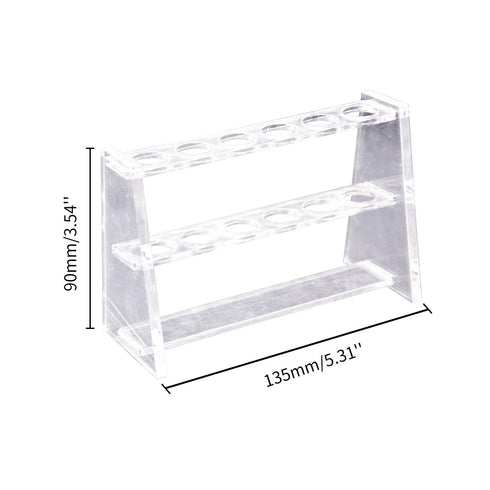 Acrylic Test Tube Rack 6 Wells Clear Holder for 10ml Centrifuge Tubes