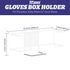 L Size Gloves Box Holder, Wire Rack Dispenser for Gloves, Tissues, Paper Towels, Medium