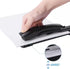 Long Reach Stapler, 2000 Staples & Stapler Remover, Full Strip, 20-25 Sheet Capacity, Black with Built-in Ruler