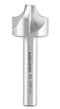 Accusize Industrial Tools 3/8'', H.S.S. Corner Rounding End Mills, 1/2'' Shank Dia
