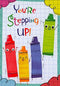 Designer Greetings Four Colorful Crayons : Stepping Up to Next Grade Juvenile/Kids