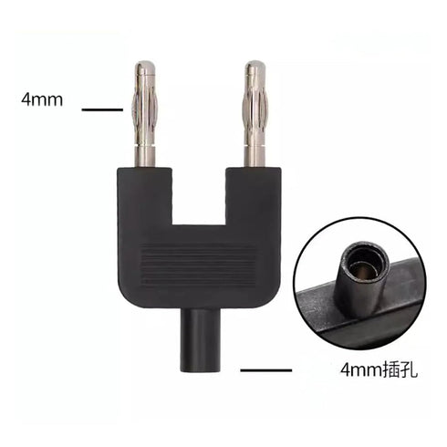 Qingdinu 2 4mm Calibration,19mm Pcs Banana Plug to Socket Adapter for Multimeter PitchRed Black DIY Short-Circuits