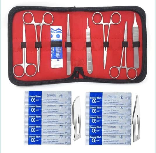 28pc Advanced Training Kit- High Grade Stainless Steel Needle Holder Scissors Hemostat