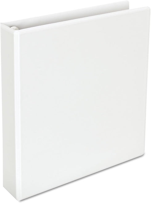 Universal UNV30722 1.5 in. Capacity 3 Rings Deluxe Easy-to-Open D-Ring View Binder - White