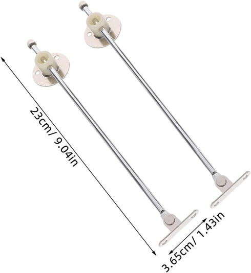 2Pcs Veemoon Iron Support Rod for Cabinet Doors Lift and Flap Lid Hinges Furniture Hardware for Kitchen Cabinets