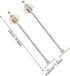 2Pcs Veemoon Iron Support Rod for Cabinet Doors Lift and Flap Lid Hinges Furniture Hardware for Kitchen Cabinets