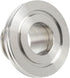 SS304 Straight Reducer Adapter, ISO-LF NW63 Flange to ISO-KF NW40 Stainless Steel 304 Tubulated Adapter