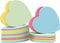 Sticky Notes - 1000 Sheets Heart Mixed 4 Color Bulk Sale Memo Post Notes for Office/School/Home