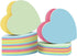 Sticky Notes - 1000 Sheets Heart Mixed 4 Color Bulk Sale Memo Post Notes for Office/School/Home