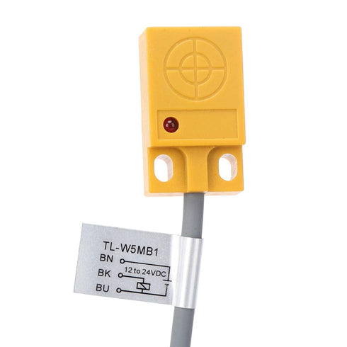PNP NO Proximity Sensor Switch, 3 Wires Inductive Type DC12 to 24V, ABS Shell with Shielded Probe