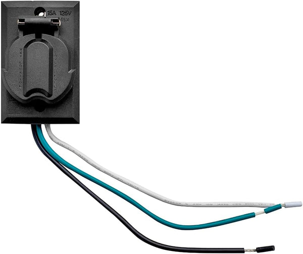 Hinkley Grounded Covered Outlet for Outdoor Lighting Posts, Weather-Resistant, Add to Light Post