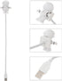 1pc Uonlytech USB Led Night Lamp Flexible Reading Desk Light for Bedroom Dorm Design Side Push Button for Office Study