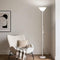 Generic Modern Floor Lamp with Reading Light White Metal Stand with White Plastic