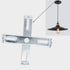 4Pieces Light Fixture Mounting Bracket for Ceiling Pendant Light Crossbar Kit Sconce Mounting Plate with Screws