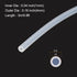 10ft 1mm(0.04") ID x 4mm(0.16") OD Silicone Tubing Clear Industrial Plastic Tubing Pure Silicone Hoses for Pump Siphoning Draining Irrigation Brewing