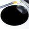 Single Circular Blank Rubber Mouse Pad - Black - 7.87" Round Diameter