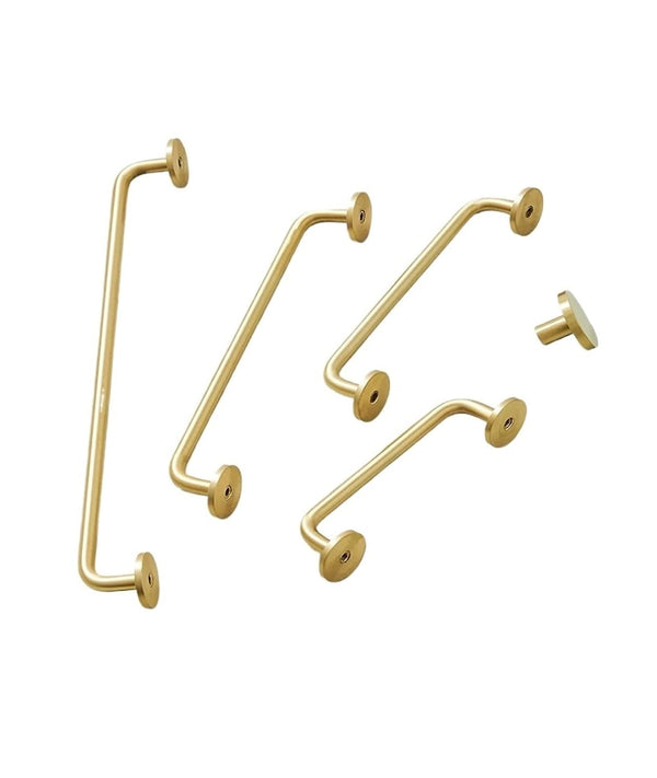 Generic 2.52"-15.74" Minimalism Gold Long Furniture Handles Wardrobe Kitchen Cupboard Cloakroom Bedside Cabinet(C-3254-160)