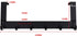 Anjuer Aluminum Door Hooks Hanger Rack, 6 Hooks Over The Door Organizer for Kitchen Bathroom, Black