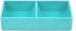 Poppin Softie This + That Tray, Aqua, Silicone, 2 Compartments, 3 x 6.25 x 1.5