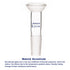 Glass Adapter with Ball Socket, Borosilicate Connecting Adapter with 35/20 Top Spherical Joint for Laboratory Use