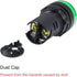 uxcell 4Pcs Green Indicator Light, AC/DC 110V, 22mm Panel Mount for Electrical Control Panel