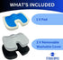 SolaceGel Enhanced Cooling Gel Cushion With Memory Foam Built In Handle Lower Back Pain Relief Improves Posture