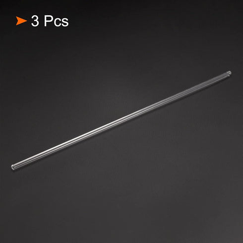 MECCANIXITY 3.3 Borosilicate Glass Stick, 9.84" Length, 4mm Dia Stir Rod Mixing Tools, 3Pcs