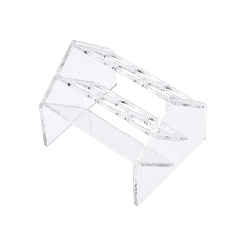 uxcell Slant Rack Acrylic Test Tube Holder, Clear, 6 Wells for 50ml Centrifuge Tubes