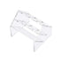 uxcell Slant Rack Acrylic Test Tube Holder, Clear, 6 Wells for 50ml Centrifuge Tubes