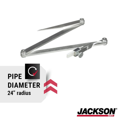 24 Inches Jackson Safety Contour Radius Marker - Aluminum, Up to Radius - Standard Size