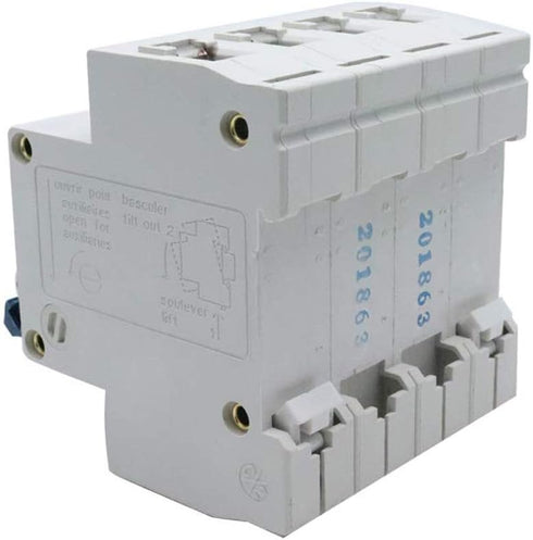 Din Rail Mount Circuit Breaker 63A AC 400V 4 Poles DZ47-63 C63