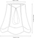 E27 Bulb Multi-Functional Lampshade Frame for Diy Wire Lamp Shade Stand Compatible with Table Lamps and Pendant Lights