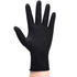 Schneider Nitrile Exam Gloves, Black Medium Box of 100, Disposable Latex Free Food Safe Rubber Gloves