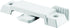 Prime-Line F 2592 Sash Lock, 1/2 In. Latch Projection, Fits Metal Sliding Windows, Diecast Zinc, White, Single Pack