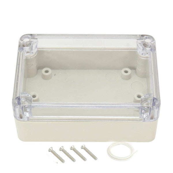 YXQ 3.27x2.28x1.3inch Project Case Clear Cover, Waterproof Dustproof ABS Electronic Enclosure Cable Junction Box