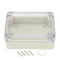 YXQ 3.27x2.28x1.3inch Project Case Clear Cover, Waterproof Dustproof ABS Electronic Enclosure Cable Junction Box