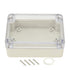 YXQ 3.27x2.28x1.3inch Project Case Clear Cover, Waterproof Dustproof ABS Electronic Enclosure Cable Junction Box