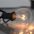 25Ft G40 27 Bulbs, E12 5W Abeja Outdoor Patio String Lights, Outdoor Globe String Lights with Clear Hanging Light
