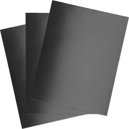 Binditek 10 Pack 13 Mil Glossy Paper Binding Presentation Covers 250GSM 90lb Un-Punched