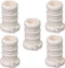 Supply Giant QQQM0012-5 Plastic PEX Poly Alloy Plug End Cap Barb Pipe Fitting, 1/2'' White (5 Pack)