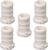 Supply Giant QQQM0012-5 Plastic PEX Poly Alloy Plug End Cap Barb Pipe Fitting, 1/2'' White (5 Pack)