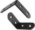 Rierdge 20 50mm (2 Inch Pcs Black Corner Brace L Bracket, Stainless Steel Right Angle Brackets, Metal Joint Right Angle